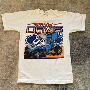 Vintage Race Car T shirt. Size Small